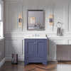 Nantucket 30" Bathroom Vanity, Marine Gray, Quartz