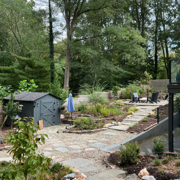 Conservation and rain gardens landscape