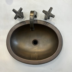 19&rdquo; x 15&rdquo; Elite Bronze drop-in sink - Bathroom Sinks