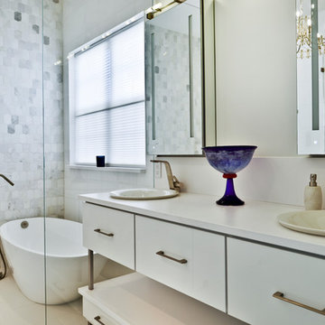 Undeniably a Spa Feeling in a Stunning Master Bathroom Remodel in Haymarket VA
