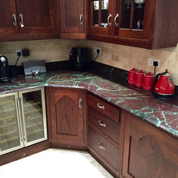 Beautiful kitchen in 'Moulin Rouge' Quartzite with 'Ogee' edge profile - Products