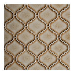 Dimensional Ceramic - Malovi Mosaic 2-1/8" x 2-1/2" Sandbar - Gloss - Tile