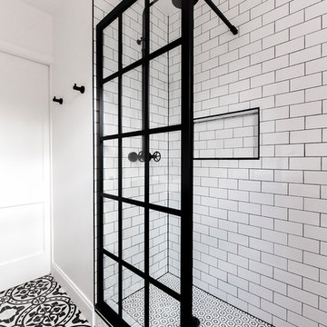 Eclectic Industrial Bathroom Remodel