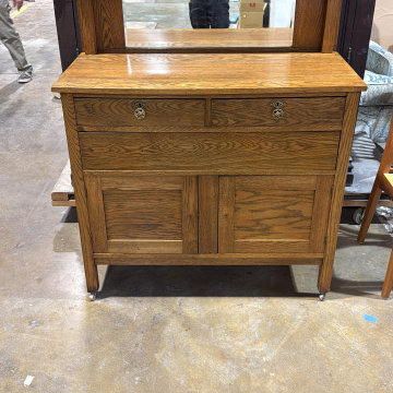 Antique Oak Dresser - Custom Fabrication & Full Restoration