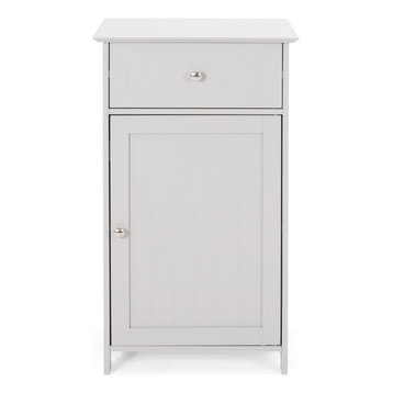 Chloe Modern Bathroom Storage Cabinet, Light Gray