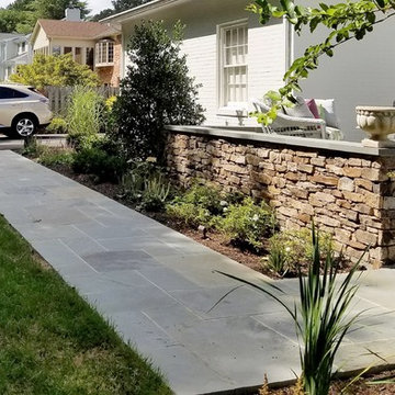 Fairfax Backyard Retreat - Stone patio, walls, walkways, steps