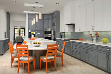 Inspiration for a transitional home design remodel in Phoenix