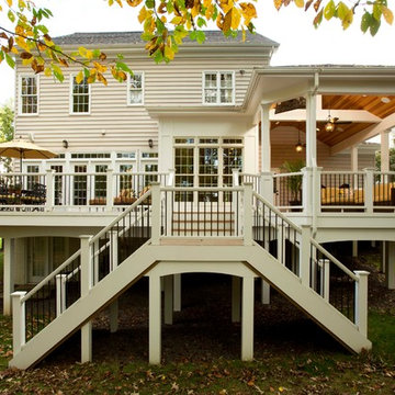 A Love of the Outdoors Inspires New Deck and Patio Design in Chantilly, Virginia