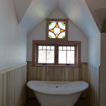 Bathroom Stained Glass Panel