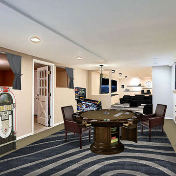New Basement Game and Entertainment area
