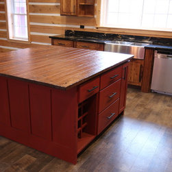 Coe Hill, Ontario   Rustic Wormy Ash Cottage Kitchen - Products