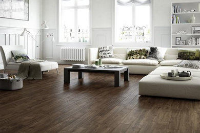 Wood Effect Floor Tiles Private House