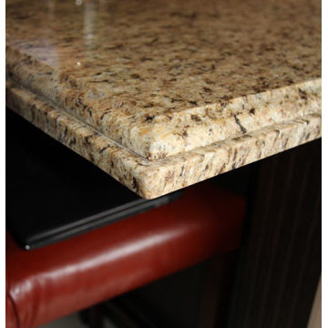 MDF Custom Kitchen Cabinets with Free Standing Island