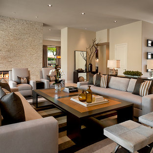 Grey Cream Living Room | Houzz