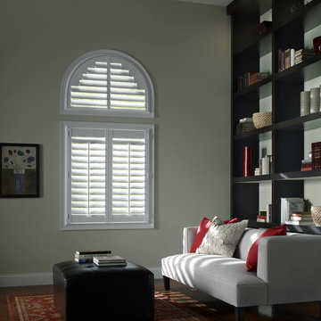 Living Room with Plantation Shutters
