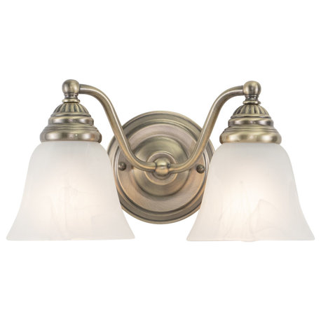 Standford 2-Light Vanity Antique Brass