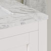 Ashton Bathroom Vanity, White, 60", Double Sink, Freestanding
