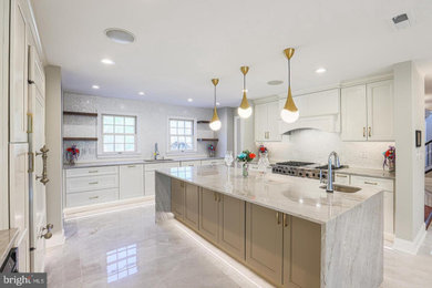 Example of a minimalist kitchen design in Baltimore