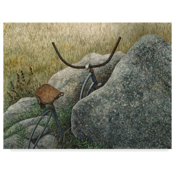 "Between a Rock and a Hard Place" by John Morrow, Canvas Art, 19"x14"