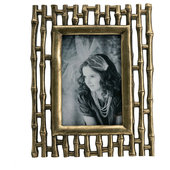 4x6 Recycled Paper Photo Frame with Circle Motifs from Bali