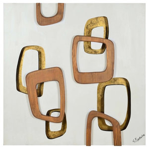 Steel Squares Wall Decor Black Contemporary Wall Sculptures By Buildcom