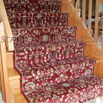 Straight Staircase Stair Runner Installations