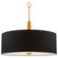 Kira Home Adelade 22" Drum Pendant Chandelier, Warm Brass