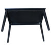 International Concepts Solid Wood Table in Black