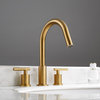 Lodosa Widespread Bathroom Basin Sink Faucet, Brushed Gold