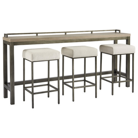 Curated Mitchell Console with stools