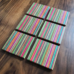 Recycled Skateboard Coasters - Products