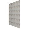 Damon EnduraWall Decorative 3D Wall Panel, 19.625"Wx19.625"H, Gold