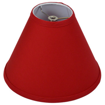 Fenchel Shades 4"x10"x8" Spider Attachment Empire Lamp Shade, Linen Rich Red