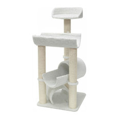 50 Most Por Contemporary White Cat Furniture For 2019 Houzz Majestic Pet Products Bungalow Sherpa Cat Tree 44 Furniture