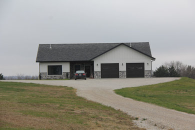 Example of an arts and crafts garage design in Other