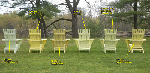 most popular colors for adirondack chairs