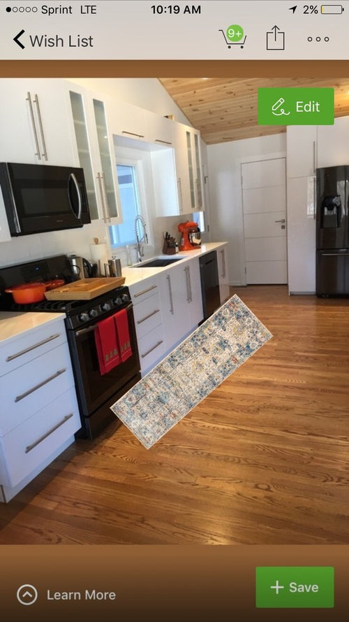 How long should runner be in the kitchen?