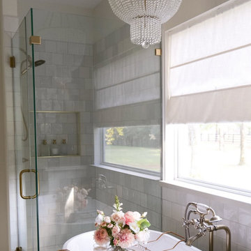 Motorized Roman Shade Cordless by TWOPAGES
