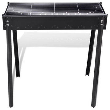 vidaXL Charcoal Barbecue Charcoal Grill BBQ Grill for Outdoor Camping Picnic