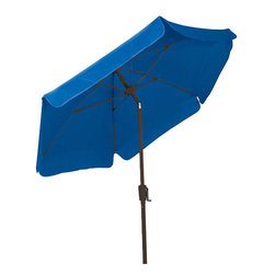 FiberBuilt Umbrellas LLC - FiberBuilt Umbrellas 7.5 Foot Hexagonal Pacific Blue Champ Bronze Finish - Outdoor Umbrellas
