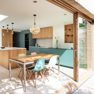 Design ideas for a medium sized contemporary kitchen in London.