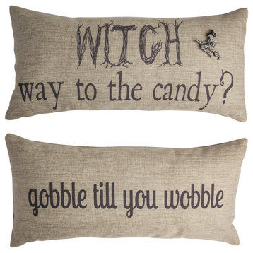 Halloween/Fall/Thanksgiving Double Sided, Linen Pillow Cover