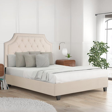 ARBO Upholstered Platform Beds with Headboards