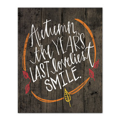 DDCG - Loveliest Autumn Canvas Wall Art, 16"x1.25"x20" - Prints And Posters