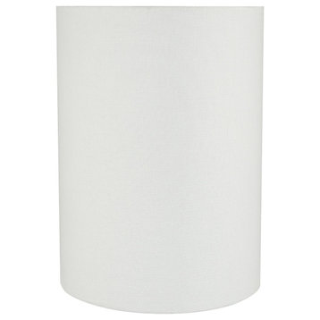 31261 Drum Shaped Spider Lamp Shade, White, 8" wide, 8"x8"x11"