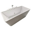 ARIEL Catania Whirlpool Bathtub With Hydro-Massage 14 Jets Air Bubble System