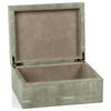 Molfeta Shagreen Leather Decorative Box, Small-9" X 7" X 4"