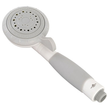 Kingston Brass K411AW Kaiser 4-Function Hand Shower Head, White/Grey