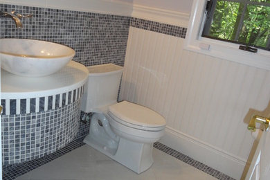 Trendy powder room photo in Philadelphia