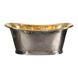 Argenta Bateau bath with Brass Interior - Baths